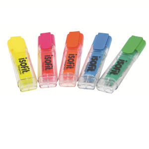 Destacador Isofit Transparente Celeste