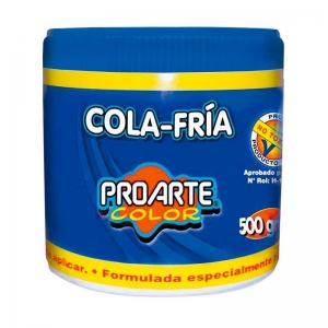 Pegamento Proarte Cola Fría Lavable 500gr	<font color="red"; size= "2"><sup> (SA)<sup></font>