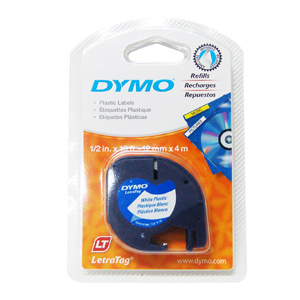 Cinta Rotuladora de Plástico Dymo 12mm x 4m Azul