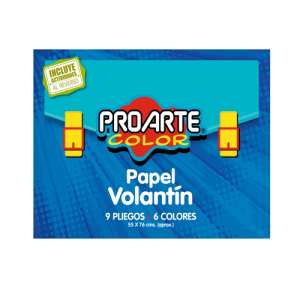 Carpeta Proarte Papel Volantín 6color 9hj<font color="red"; size= "2"><sup> (SA)<sup></font>