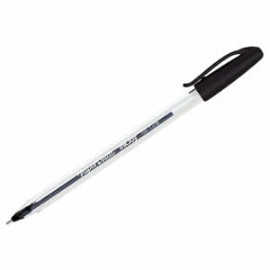 Lápiz Pasta Paper Mate Kilométrico 100 Cristal Negro<font color="red"; size= "2"><sup> (SA)<sup></font>