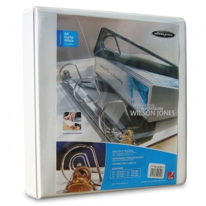 Archivador Wilson Jones Blanco Carta 3anillox2 <font color="red"; size= "2"><sup> (SA)<sup></font>