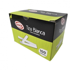 Tiza Blanca para Pizarra Adix 100 Unidades <font color="red"; size= "2"><sup> (SA)<sup></font>