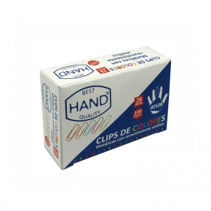 Clip Hand 28mm Colores 100 Unidades