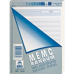 Memorandum Autocopiativo Buho Art.2234 50 Hjs