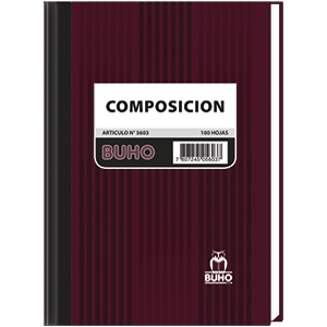 Libro Empastado Buho Composición 100 Hjs