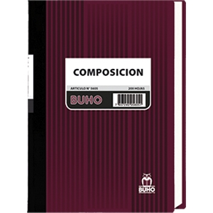 Libro Empastado Buho Composición 200 Hjs
