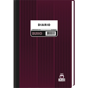 Libro Diario Buho 50 Hjs