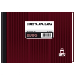 Libreta Apaisada Buho 100 Hjs<font color="red"; size= "2"><sup> (SA)<sup></font>