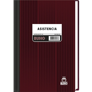 Libro Asistencia Buho 100 Hjs<font color="red"; size= "2"><sup> (SA)<sup></font>